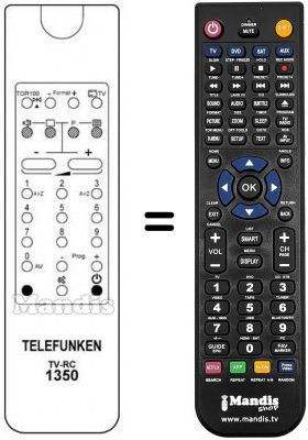 Telecomando equivalente Telefunken PCS440EI