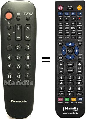 Telecomando equivalente Panasonic TC-14S1RF