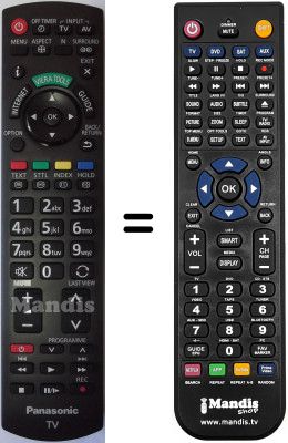 Telecomando equivalente Panasonic TX-P50V20E Telecomando equivalente Panasonic TX-P50V20E