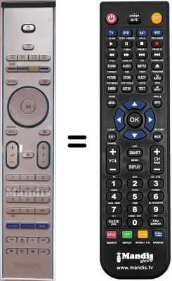 Telecomando equivalente Philips 50PF9631D / 10 Telecomando equivalente Philips 50PF9631D / 10