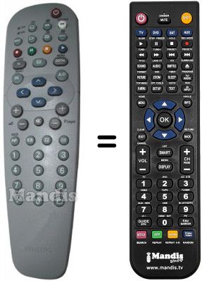 Telecomando equivalente Philips RC19042017 / 01