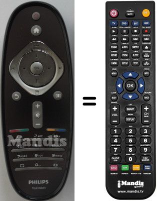 Telecomando equivalente Philips 46PFL7605H / 12