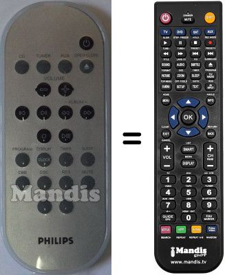 Telecomando equivalente Philips MCM240