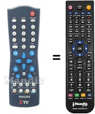 Telecomando equivalente Philips 14HT3154 / 05