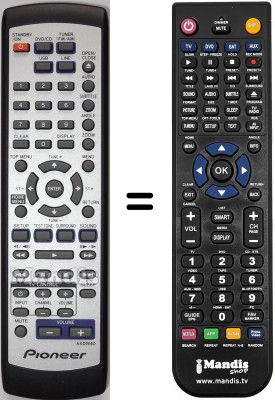 Telecomando equivalente Pioneer XV-DV360