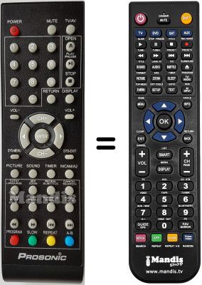 Telecomando equivalente Denver TFD2620