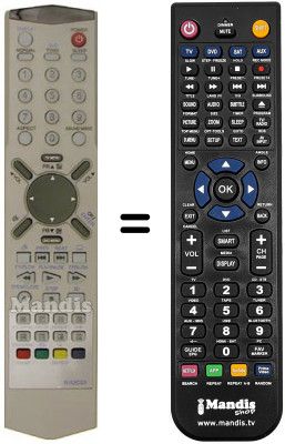 Telecomando equivalente Daewoo DDT14H9 Telecomando equivalente Daewoo DDT14H9