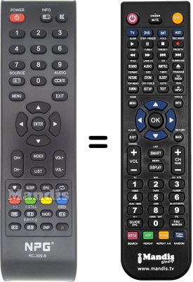 Telecomando equivalente Npg NL2212HFB