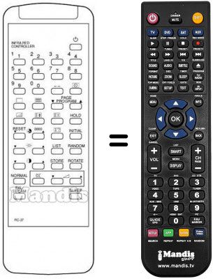 Telecomando equivalente RC37