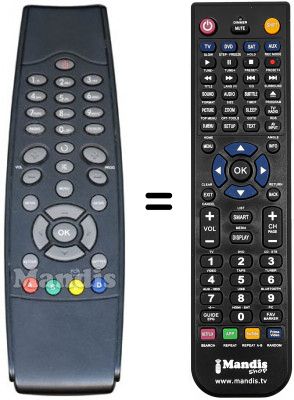 Telecomando equivalente RC39800R00-08