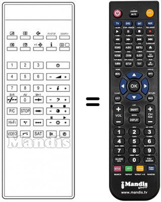 Telecomando equivalente RC-F703