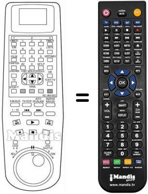 Telecomando equivalente RC-W478G