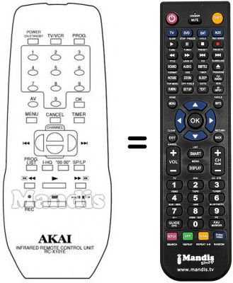 Telecomando equivalente RC-X101E