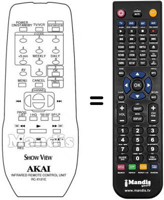 Telecomando equivalente RC-X121E