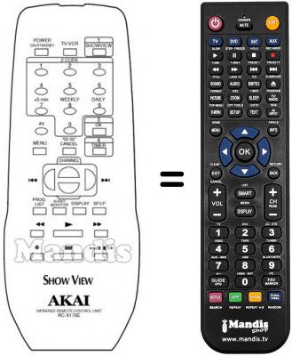 Telecomando equivalente RC-X176E