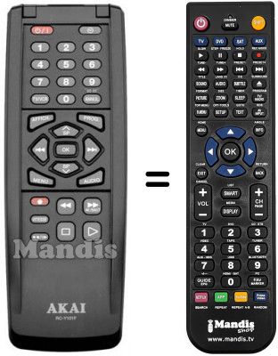 Telecomando equivalente RC-Y101F