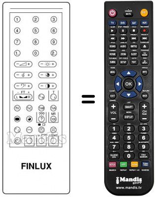 Telecomando equivalente RC1122TX