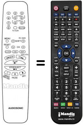 Telecomando equivalente RC302S