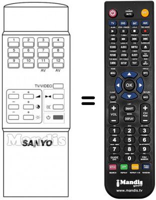 Telecomando equivalente RC304
