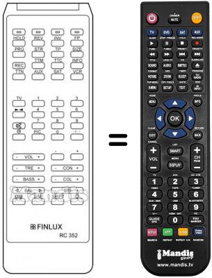 Telecomando equivalente RC352