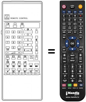 Telecomando equivalente RC5336