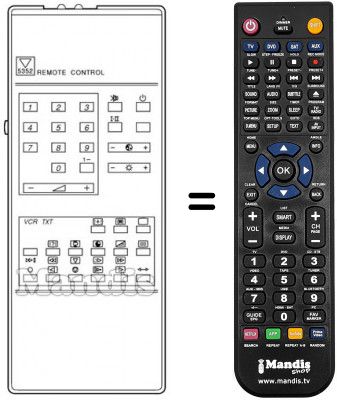 Telecomando equivalente RC5352
