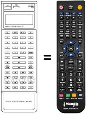 Telecomando equivalente Samsung RC5690 Telecomando equivalente Samsung RC5690