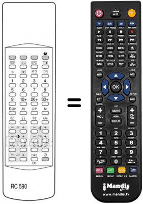 Telecomando equivalente RC590