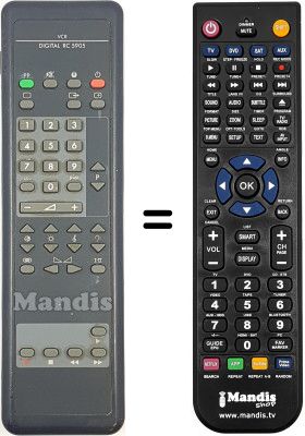 Telecomando equivalente Philips RC5905 Telecomando equivalente Philips RC5905