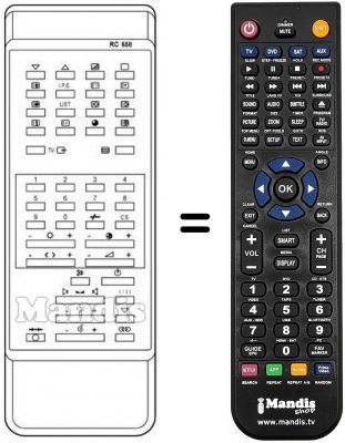 Telecomando equivalente RC658