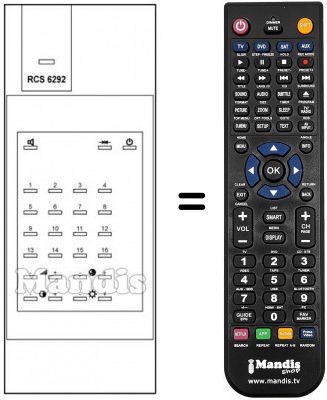 Telecomando equivalente RCS6292.1