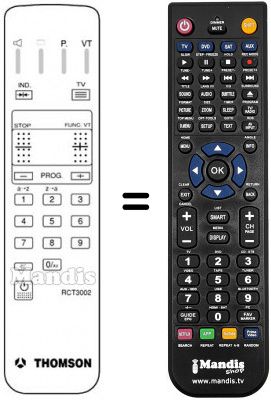 Telecomando equivalente Thomson RP52TH Telecomando equivalente Thomson RP52TH