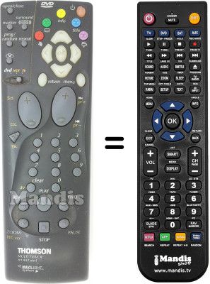 Telecomando equivalente RCT443MN1 Telecomando equivalente RCT443MN1
