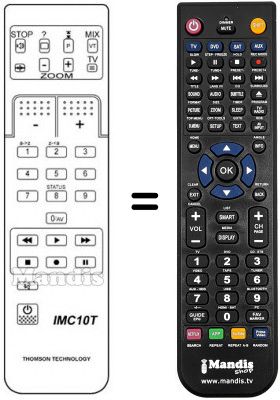 Telecomando equivalente RCT8000 Telecomando equivalente RCT8000