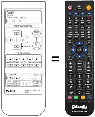 Telecomando equivalente Nec PX42 Telecomando equivalente Nec PX42