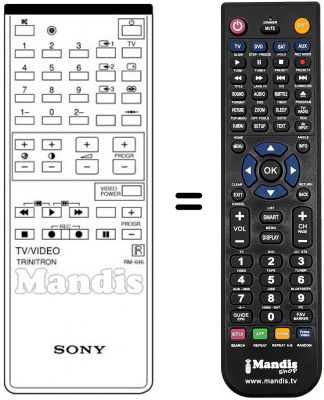 Telecomando equivalente Samsung RM646 Telecomando equivalente Samsung RM646