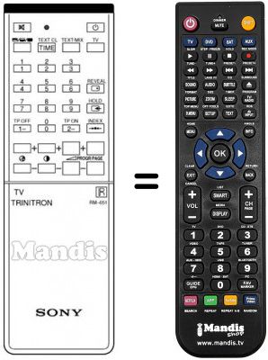 Telecomando equivalente Sony A-1470-742-A