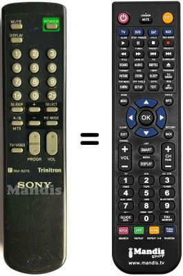 Telecomando equivalente Mitsubishi RM827S Telecomando equivalente Mitsubishi RM827S