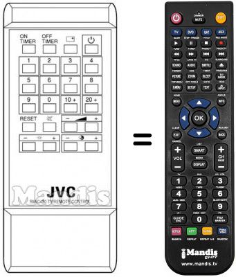 Telecomando equivalente JVC C1480EK