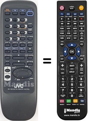 Telecomando equivalente JVC RM-SED452TRU