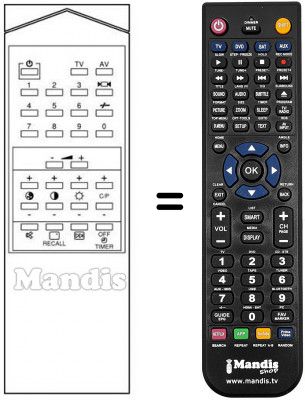 Telecomando equivalente Samsung CB5013Z Telecomando equivalente Samsung CB5013Z