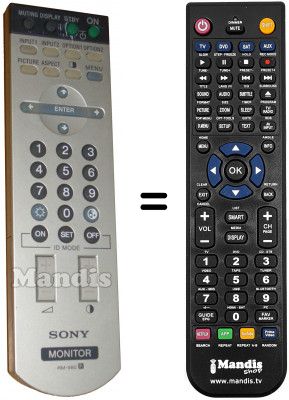 Telecomando equivalente Sony FWD42 Telecomando equivalente Sony FWD42