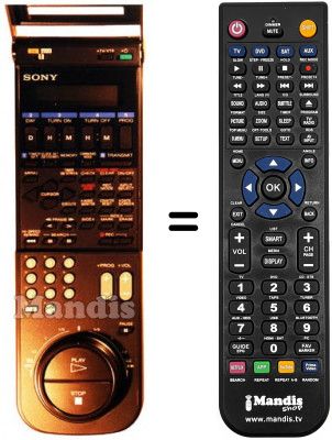 Telecomando equivalente Sony SLV-615VP Telecomando equivalente Sony SLV-615VP