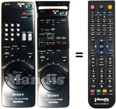 Telecomando equivalente Sony SLV-E70 Telecomando equivalente Sony SLV-E70