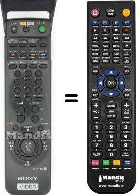 Telecomando equivalente Sony SLV-SF90 Telecomando equivalente Sony SLV-SF90