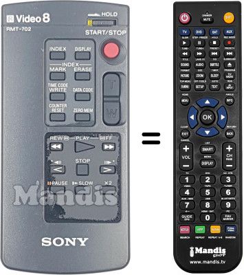 Telecomando equivalente RMT-702