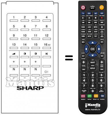 Telecomando equivalente Gm RRMCG0204CESA