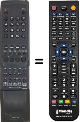 Telecomando equivalente Sharp RRMCG1023BMSA