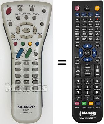 Telecomando equivalente GA295WJSA