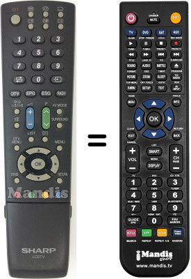 Telecomando equivalente Sharp LC-42RD2EA